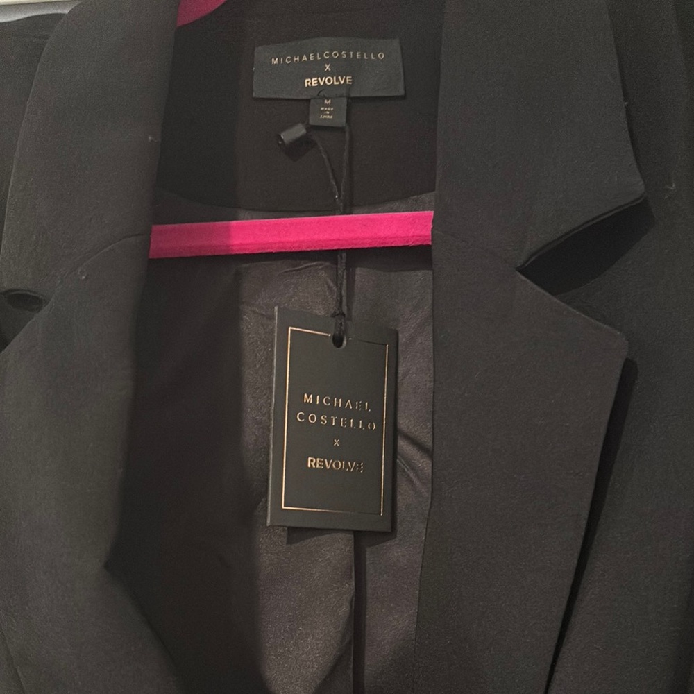 Michael Costello x Revolve Black Blazer